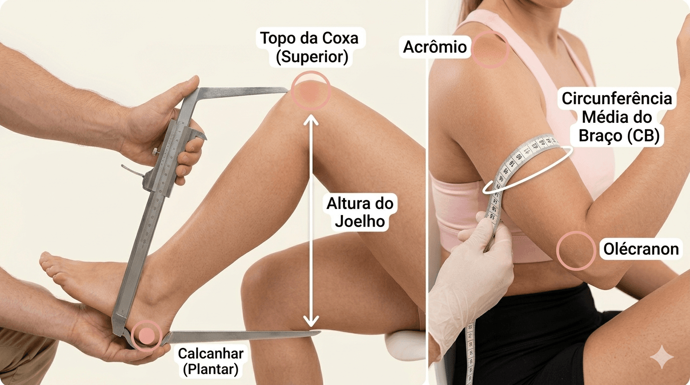 Estimativa de Peso e Altura (Acamados)